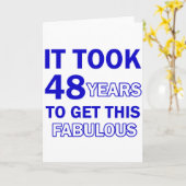 48 Geburtstagsdesign Karte (Gelbe Blume)