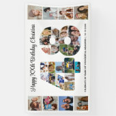 48. Geburtstagsfeier Nummer 48 Fotocollage Banner (Vertikal)