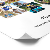 48. Geburtstagsfeier Nummer 48 Fotocollage Poster (Ecke)