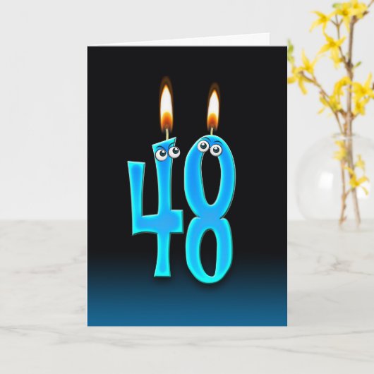 48. Geburtstagskandale Karte (Gelbe Blume)