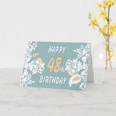 48. Geburtstagskarte Karte (Gelbe Blume)