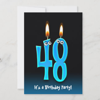 48. Geburtstagsparty Einladung