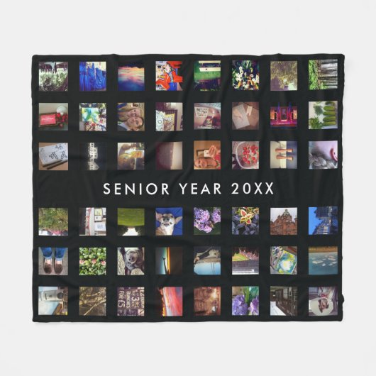 48 Instagram-Fotos, benutzerdefinierte Fleece-Thro Fleecedecke (Vorderseite (Horizontal))