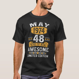 48 Jahre 1974 48. Geburtstag 1 T-Shirt