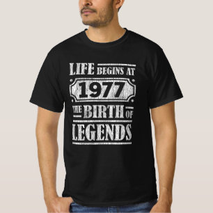 48 Jahre alt 1977 Geburt der Legende 48. Geburtsta T-Shirt