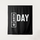 48 Jahre alt - 48. Geburtstag Funny Gift Wandteppich (Vorderseite)