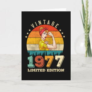 48 Jahre alter Geburtstag 1977 Vintage 48. Geburts Karte