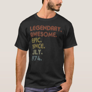 48 Jahre Phantastisch seit Juli 1974 48. Geburtsta T-Shirt