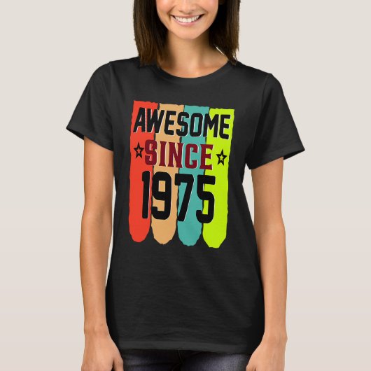 48 Jahre Vintag 1975 48. Geburtstag T-Shirt (Vorderseite)