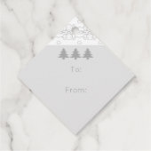 48 Moderne stilvolle Weihnachtsfeiertage Hang Geschenkanhänger (Rückseite)