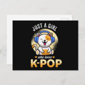 48.Nur ein Mädchen, das KPop Liebe Ankündigungspostkarte (Vorne/Hinten)