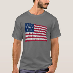 48 Stern Flagge, Whipple Friedensflagge T-Shirt