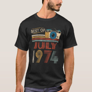 48 Vintage Geburtstag 48 Jahre alt Best Of Juli 1 T-Shirt