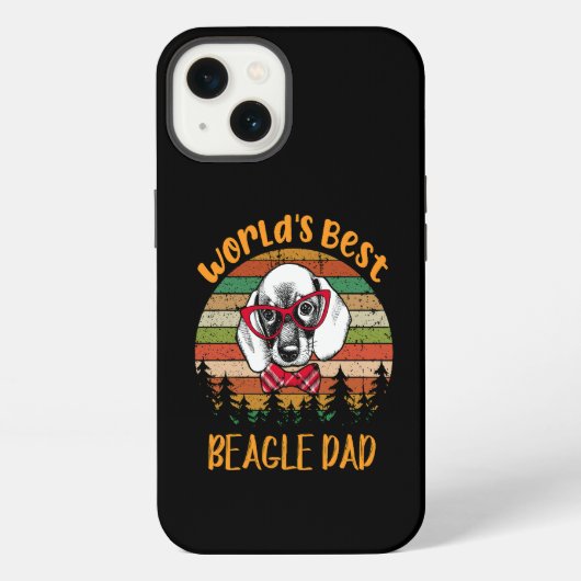 48 Weltbester Beagle-Vater iPhone Hülle (Rückseite)