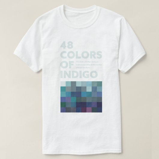 48COLORS OF INDIGO_A T-Shirt (Design vorne)