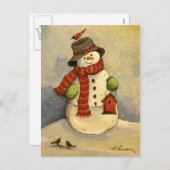4905 Snowman & Birdhouse Weihnachten (Vorne/Hinten)