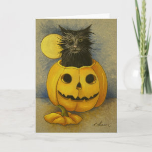 4919 Black Magic Kitty Geburtstagskarte Karte