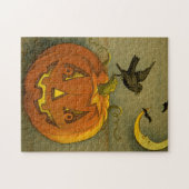 4923 Jack-o'-Lantern, Crows & Moon Puzzle (Horizontal)