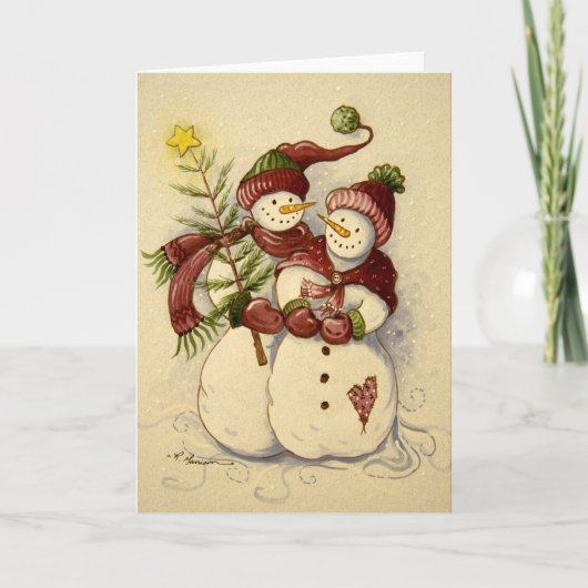 4924 Schneemänner Weihnachten (Vorderseite)