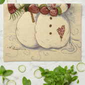 4924 Schneemänner Weihnachten Küchentuch (Gefaltet)