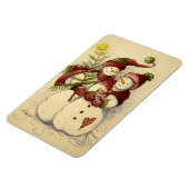 4924 Schneemänner Weihnachten Magnet (Linke Seite)