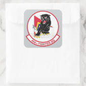 494. Kampfskalon Quadratischer Aufkleber (Tasche)