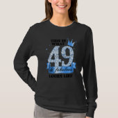 49 & Fabulous I Blue White Party Group Candid Phot T-Shirt (Vorderseite)
