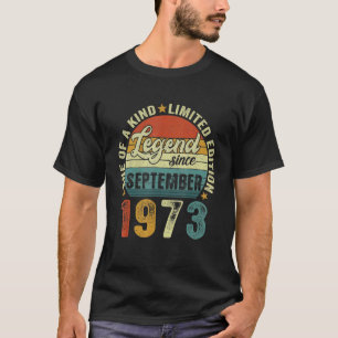 49. Geburtstag 49 Jahre alte Legende seit Septembe T-Shirt