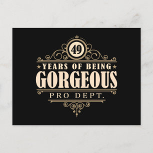 49. Geburtstag (49 Jahre herrlich) Postkarte