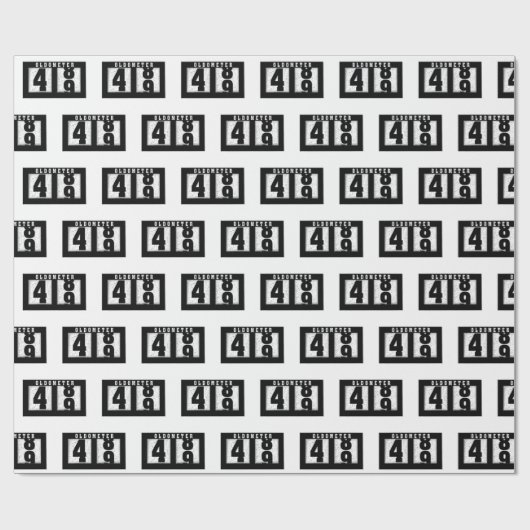 49. Geburtstag Geschenkpapier (Flach)