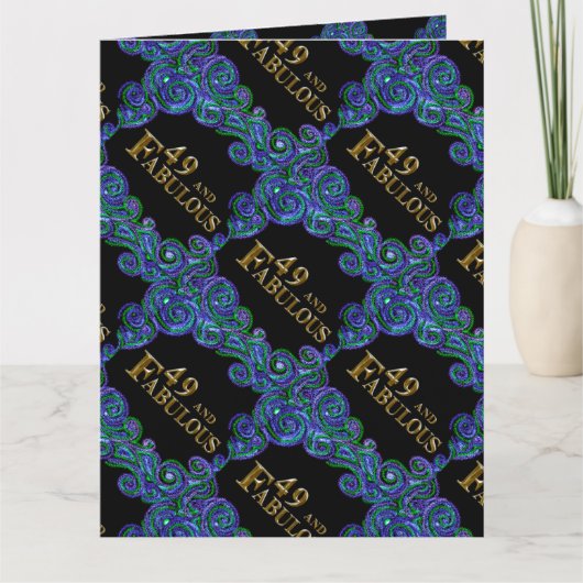 49. Geburtstag Karte (Vorderseite)