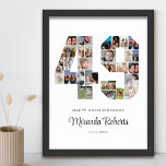 49. Geburtstag Nr. 49 Custom Foto Collage Poster<br><div class="desc">Feiern Sie 49. Geburtstag mit dieser personalisierten Nummer 49 Foto Collage Poster. Dieses individuell gestaltbare Geschenk eignet sich auch für Hochzeitsfeiern. Es ist eine großartige Möglichkeit, wertvolle Erinnerungen aus Ihrer Hochzeit und Ihrem verheirateten Leben zu zeigen. Das Poster enthält eine Collage von Fotos, die diese besonderen Momente erfassen, und kann...</div>