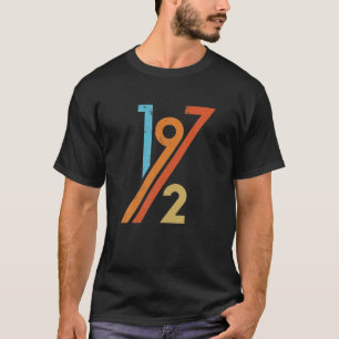 49. Geburtstag Vintag Retro 70er Style 1972 T-Shirt