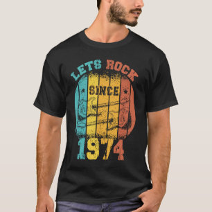49. Geburtstag Vintage 1974 Retro 49 Jahre alt Gui T-Shirt
