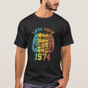 49. Geburtstag Vintage 1974 Retro 49 Jahre alt Gui T-Shirt