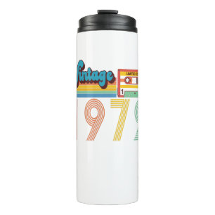 49. Geburtstag Vintage Retro 1972 Kassette Thermosbecher