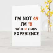 49. Geburtstagsdesigns Karte (Gelbe Blume)