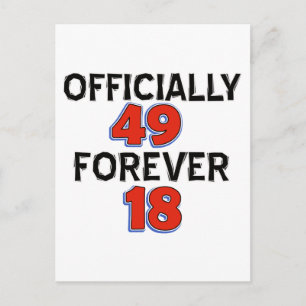 49. Geburtstagsdesigns Postkarte