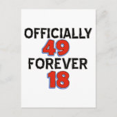 49. Geburtstagsdesigns Postkarte (Vorderseite)