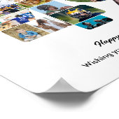 49. Geburtstagsfeier Nummer 49 Fotocollage Poster (Ecke)