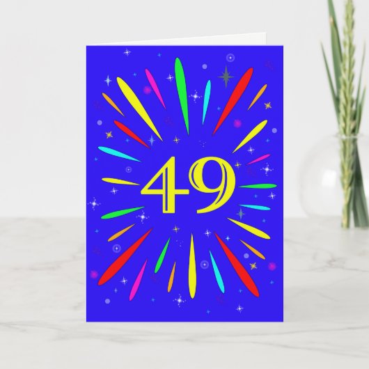 49. Geburtstagskarte Karte (Vorderseite)