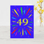 49. Geburtstagskarte Karte (Gelbe Blume)
