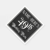 49. Geburtstagsparty — Extravagantes Script + Indi Serviette (Ecke)