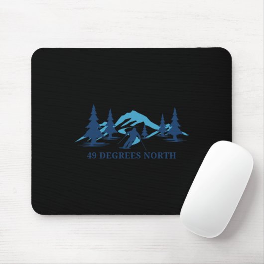 49 Grad nördlich von Washington Skiort Skie Mousepad (Mit Mouse)