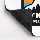 49 Grad North Washington Snowboarden Ski Fa. Mousepad (Ecke)