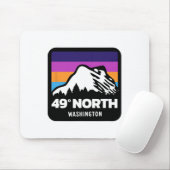 49 Grad North Washington Snowboarden Ski Fa. Mousepad (Mit Mouse)