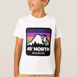 49 Grad North Washington Snowboarden Ski Fa. T-Shirt