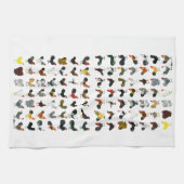 49 Hähne Küchentuch (Horizontal)