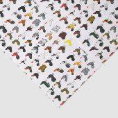 49 Hähne Seidenpapier (Ausschnitt)