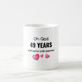 49. Hochzeit-Jubiläum Gefallen für ihn oder sie Kaffeetasse (Mittel)